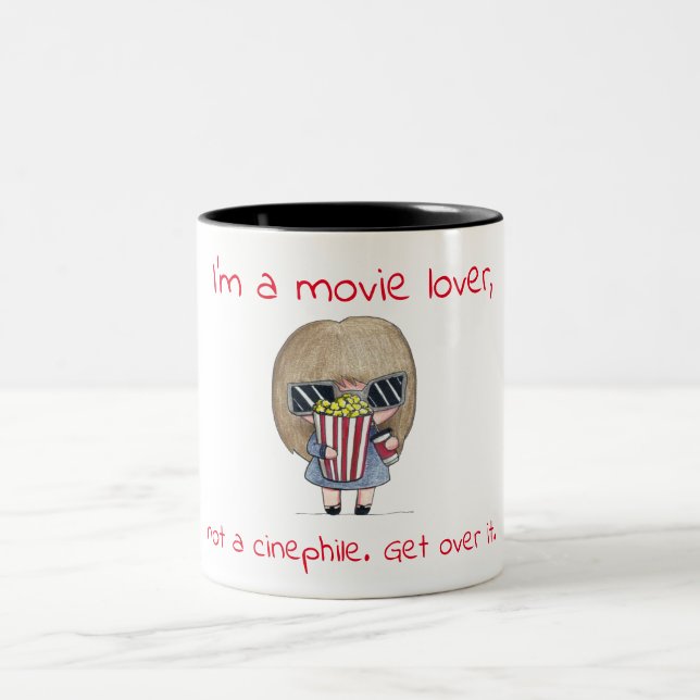 Filmälskare, inte en Cinephile Två-Tonad Mugg (Center)