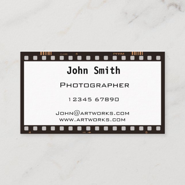 Filmband Visitkort (Framsida)