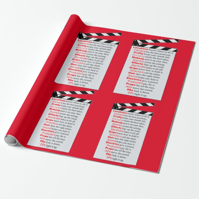 Filmbesättningen figurerar den på en ny filmidé presentpapper (Utrullad)