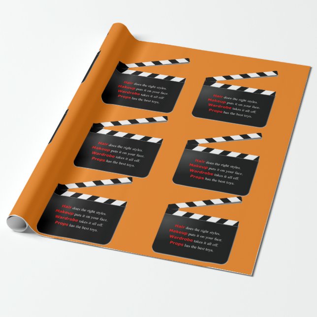 Filmbesättningen figurerar Hair och Makeup Presentpapper (Utrullad)