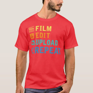 Filmbildredaktör Cinematographer Youtuber Film T Shirt