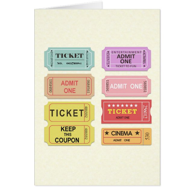 Filmbiljetter OBS Kort (Framsidan)
