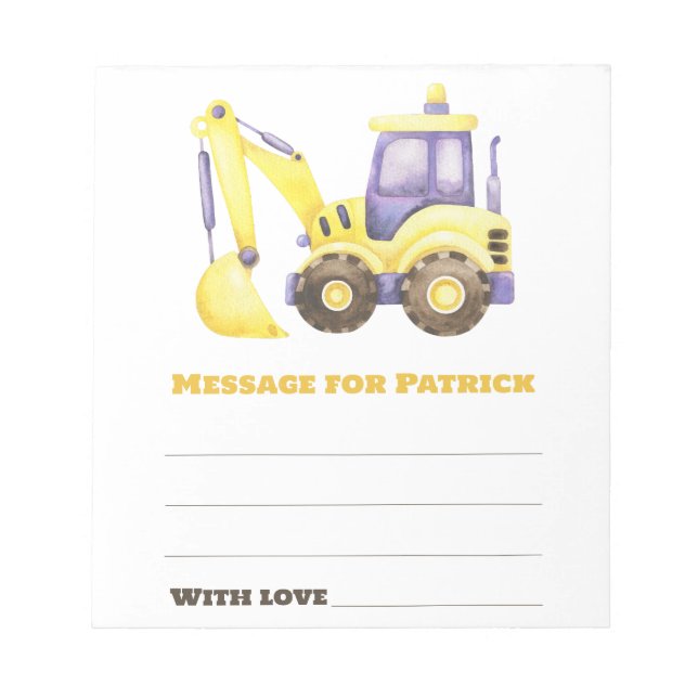 Filmbilsflygplanets födelsedagskalender - meddelan anteckningsblock (Framsida)