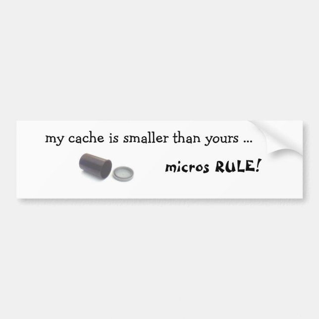 FilmCanister min cache är mindre än din ..... Bildekal (Framsidan)