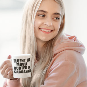 Filmcitationstecken och Sarcasm Kaffemugg