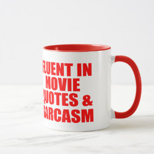 Filmcitationstecken och Sarcasm Mugg