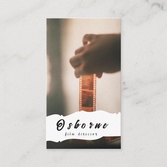 Filmdirektör Producent Affärskort Visitkort (Framsida)