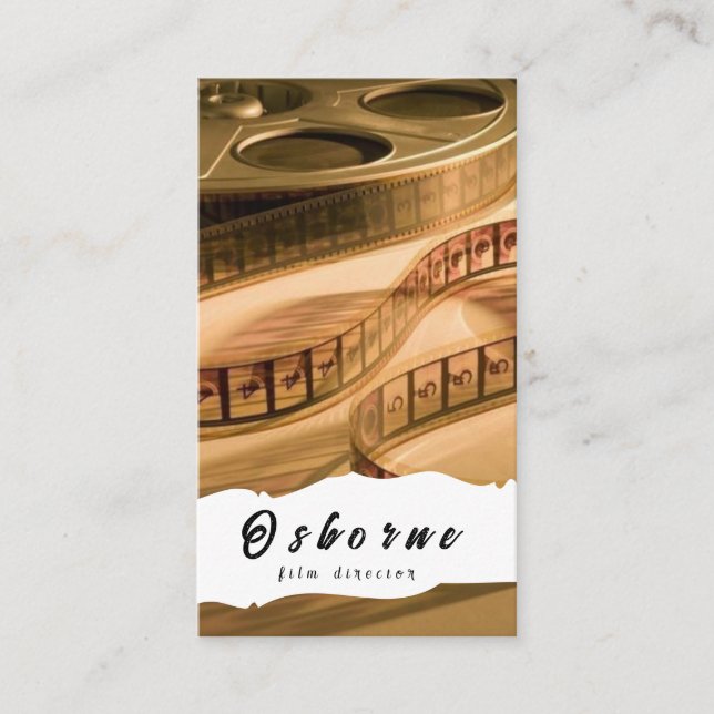 Filmdirektör Producent Affärskort Visitkort (Framsida)
