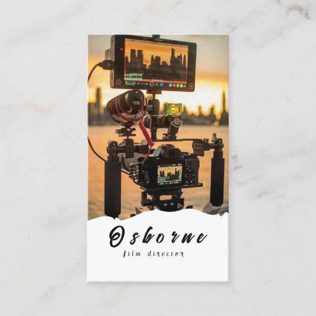 Filmdirektör Producent Affärskort Visitkort (Framsida)