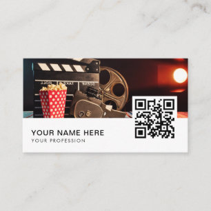 Filmdirektör QR-kod - Affärskort Visitkort