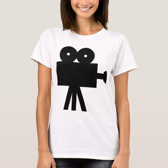 Filmen filmar Cinekameran Hollywood T-shirt (Framsida)