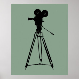 Filmen filmar kamerapopkonst poster