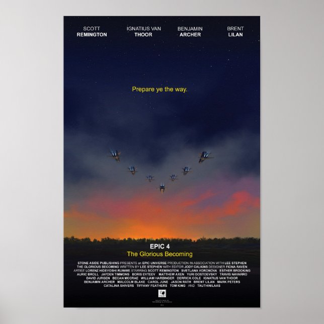 Filmen "Glorious Becoming" Poster (Framsidan)