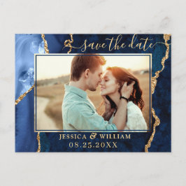 Filmen "Guld Blue Agate PHOTO" sparar datumet Meddelande Vykort