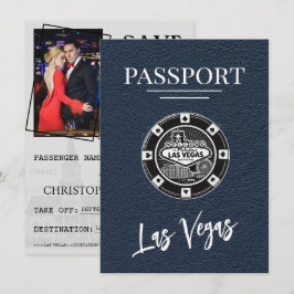 Filmen "Navy Blue Las Vegas Passport" sparar datum Spara Datumet