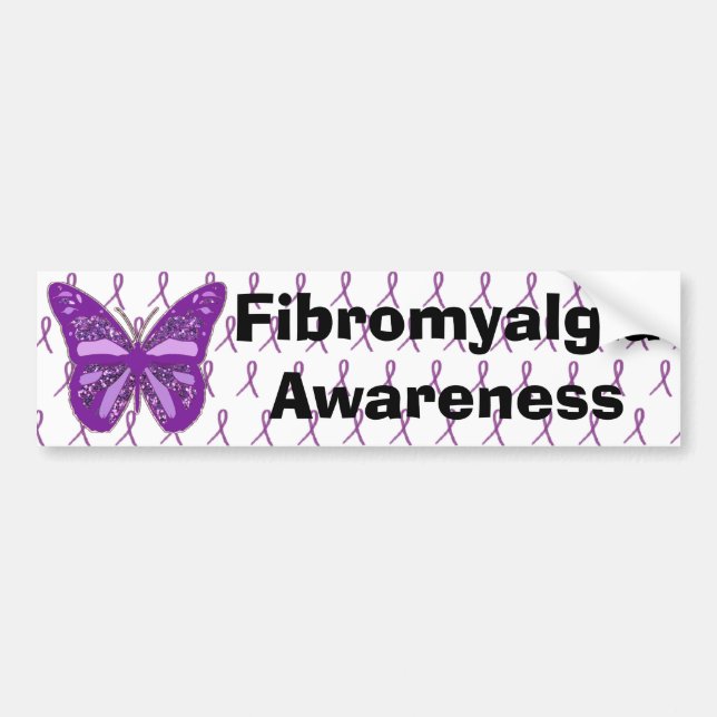 Filmen Ribbon (Lila Awareness Butterfly) Bildekal (Framsidan)