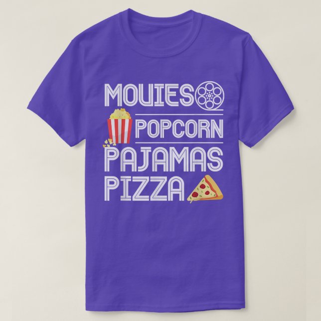 Filmer Popcorn Pajamas Pizza 10282316 T Shirt (Design framsida)