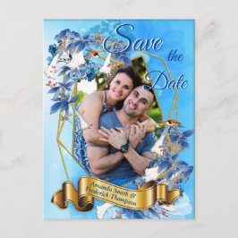 Filmerad vattenfärg, Måne-blomma Spara datum Meddelande Vykort