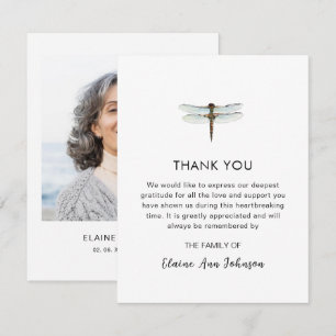 Filmfärgen Dragonfly Funeral Photo Tack Kort