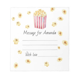 Filmfärgspopcorns födelsedagskalender - meddelande anteckningsblock