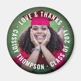 Filmfavoriter för Text Studenten Tack Photo Party Magnet