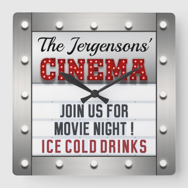 Filmfilm Nattteatataterns väggklocka (Framsida)