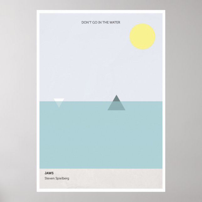 Filmfilmen Jaws poster (Framsidan)