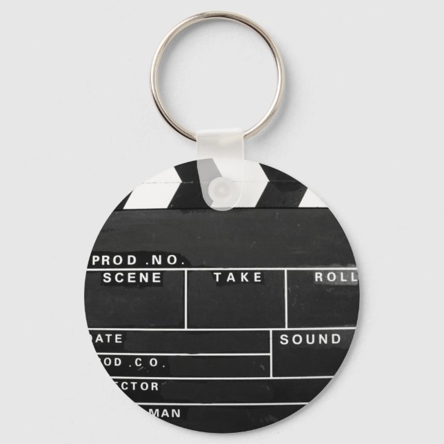 filmfilmfilmskapare Clapper board-design Nyckelring (Framsida)