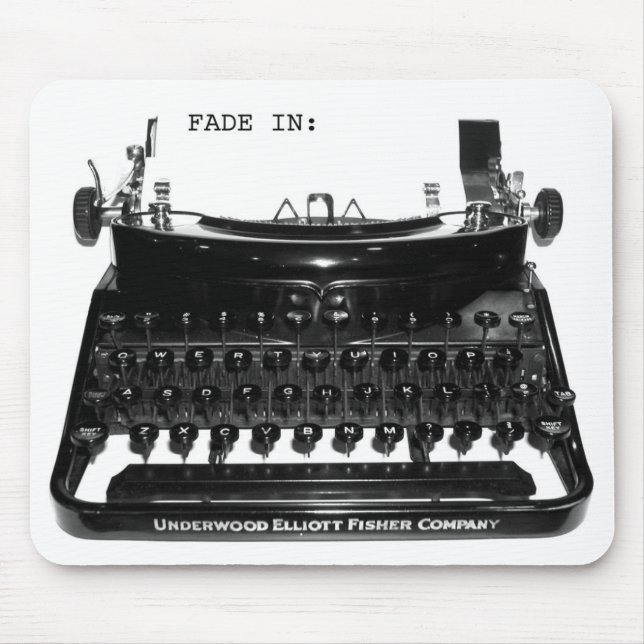 Filmförfattareförfattareskrivmaskin Mousepad Musmatta (Framsidan)