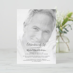 Filmfoto Firande i Life Memorial Inbjudningar