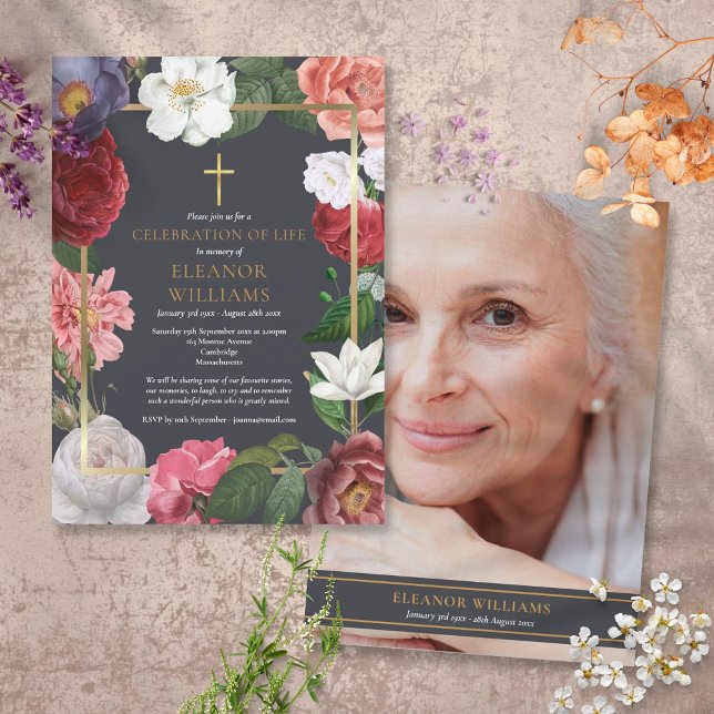 Filmfoto från Firande i Life Ro Blommigt Inbjudningar (Skapare uppladdad)