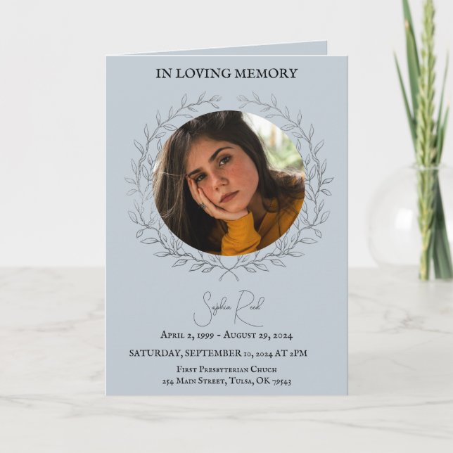 Filmfoto i cirkel krans tack kort (Framsida)