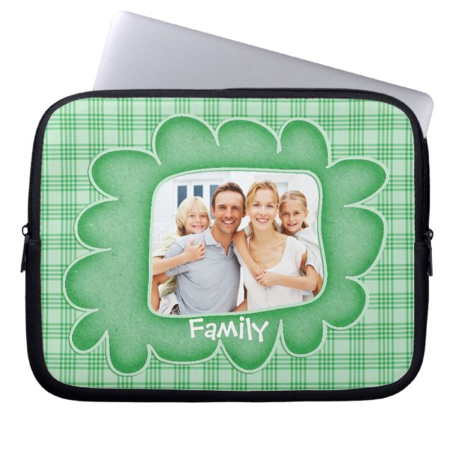 Filmfoto Laptop sleeve med inlagd Grönt (Framsidan)