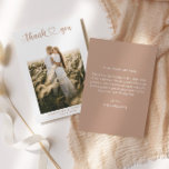 Filmfoto med enkel Elegant, minimalistiskt Bröllop Tack Kort<br><div class="desc">Det här enkla,  minimalistiska fotot som du vill tacka dig för i bröllop kommer att vara perfektens sätt att tacka alla dina gäster i bröllop. Anpassa med ett foto från bröllop. All text på fram- och baksidan kan redigeras för att skapa ditt eget unika meddelande.</div>