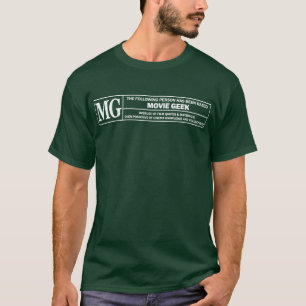 FilmGeek som klassar tshirten T Shirt