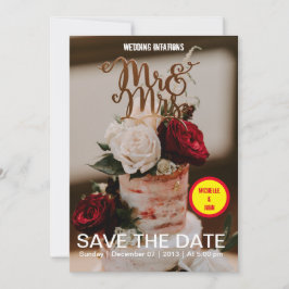 Filmhölje för elegant av bröllopsinbjudan inbjudningar