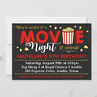 Filminbjudan | Film Birthday | Movie Inbjudan