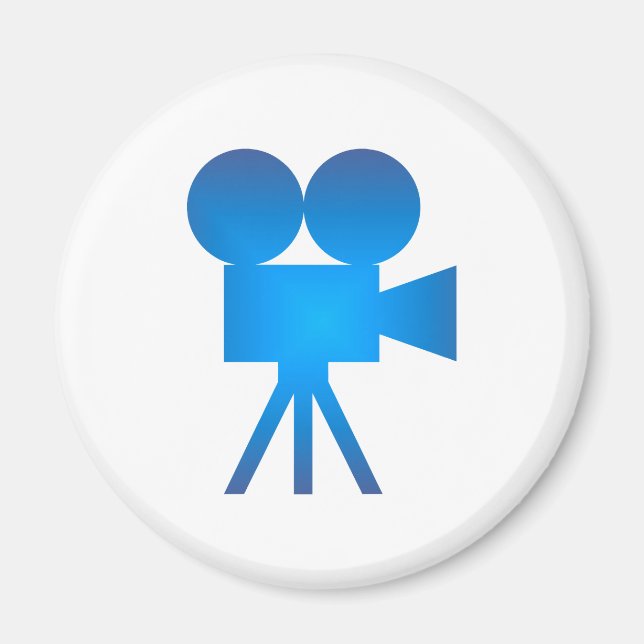 Filmkamera movie camera magnet (Framsidan)