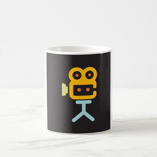 Filmkameraikon Minimal filmutrustning Kaffemugg (Skapare uppladdad)