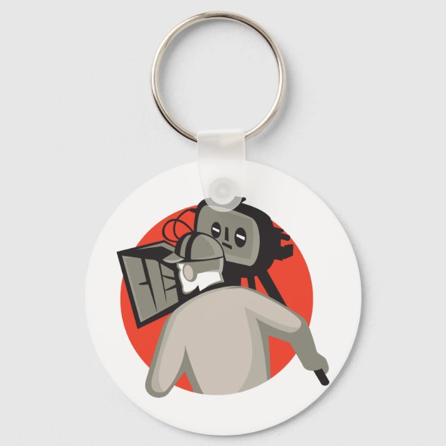 filmkameramannakamera nyckelring (Framsida)