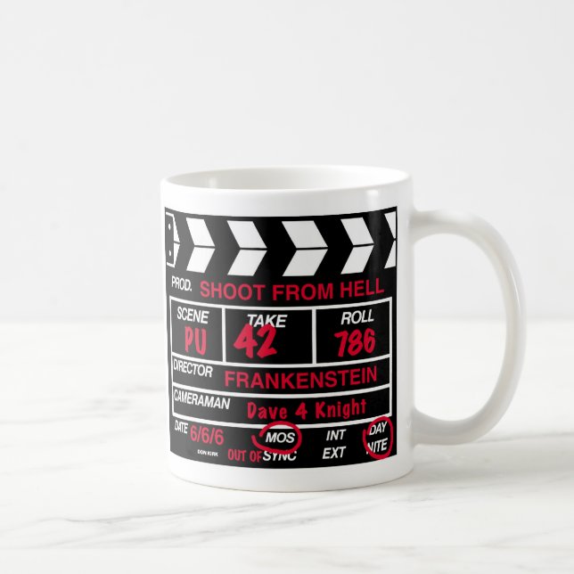 Filmkameran kritiserar kaffemugg (Höger)