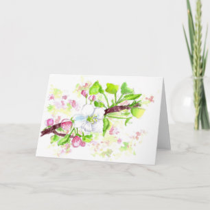 Filmkort för appers Blommar - vattenfärgsblomma Kort