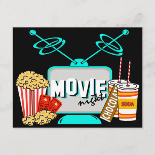 Filmkväll, Födelsedagsfest Firande Inbjudningar