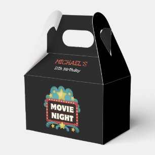 Filmkväll Födelsedagspopcorn Anpassad Partygåva Presentaskar
