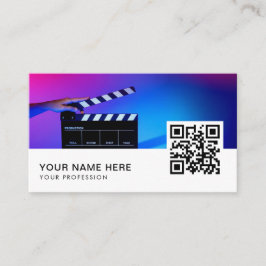 filmmakare affärskort QR-kod Visitkort
