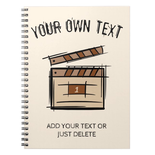 Filmmakare, skådespelare, filmregissörer, presentk anteckningsbok (Framsidan)