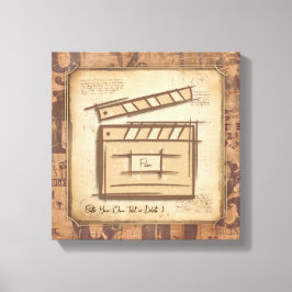 Filmmakare, skådespelare, filmregissörer, presentk canvastryck