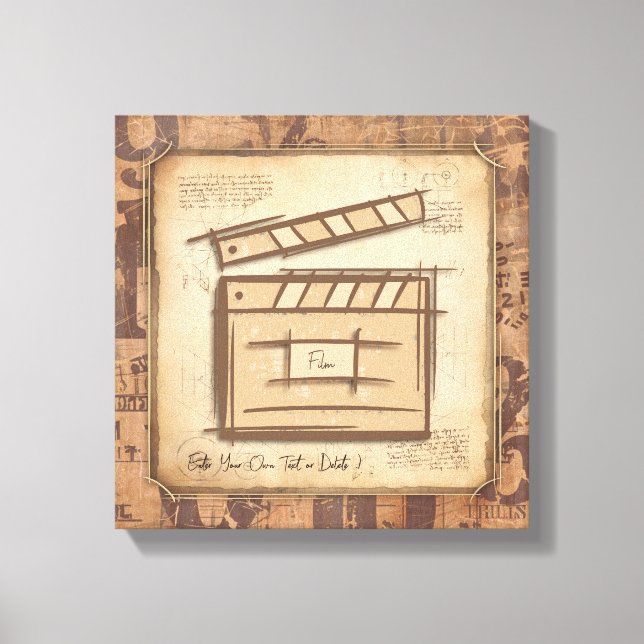 Filmmakare, skådespelare, filmregissörer, presentk canvastryck (Framsida)