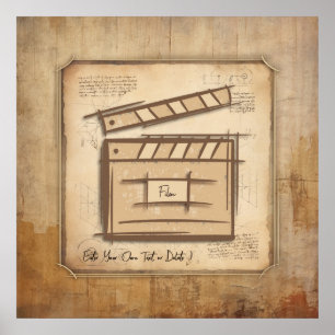 Filmmakare, skådespelare, filmregissörer, presentk poster