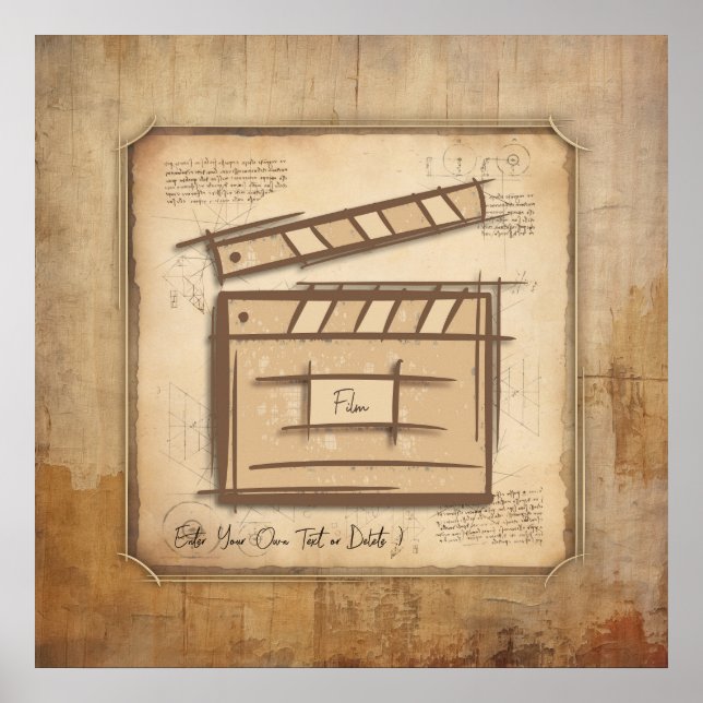 Filmmakare, skådespelare, filmregissörer, presentk poster (Framsidan)